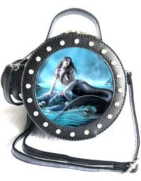 Hidden depths mermaid canvas art print by anne stokes. Fantasy Bags Anne Stokes 3d Lenticular Sirens Lamont Side Bag Bags Boutique Trukado