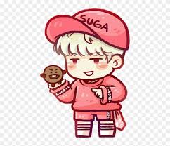 Eine idee die suga ins rollen brachte, da er die einstellung vertrat, . Bt21 Shooky And Suga Free Transparent Png Clipart Images Download
