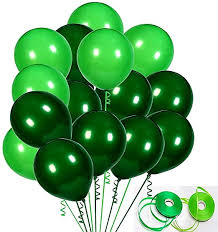 Amazon Com 100pack Green Balloons 12inch Green Latex Balloons Premium Helium Quality Dark Green Balloons Light Greeen Balloons For Party Supplies And Decorations With Green Ribbon Kitchen Dining