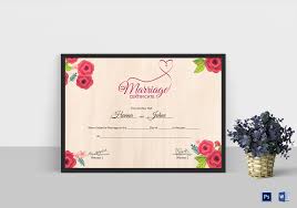 Check spelling or type a new query. Floral Marriage Certificate Design Template In Psd Word
