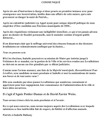 Isabelle balkany perd sa légion d'honneur, elle dénonce une humiliation via @bfmtv. Isabelle Balkany On Twitter Communique De Patrick Et Isabelle Balkany Levallois