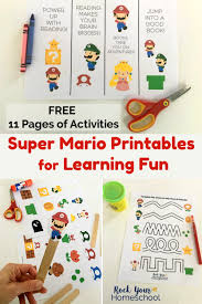 Free Super Mario Printables For Learning Fun With Kids In 2020 Mario Crafts Super Mario Printable Activities For Kids