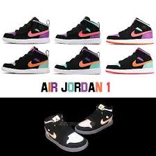 Air Jordan 1 Mid Gs Black Red White Pin On Unisex Shoes Kids Clothing Shoes And Accessories