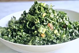 Easy Kale Salad With Lemon Dressing Recipe Kale Salad Salad With Sweet Potato Recipes