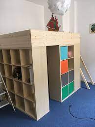 Bett mit stauraum diy academy selber bauen ikea regalen selbst. Hochbett Ikea Kallax Diy Murphy Bett Ikea Loft Betten Hochbett