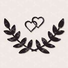 Floral Laurel Svg Png Dxf Wedding Cut File