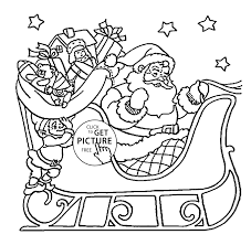 In an effort to reduce c02 emissions, ford has decided to apply some of their latest green technology to go. Santa Claus On His Sleigh Coloring Pages