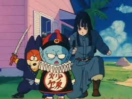 Pilaf gang turned into toddlers future pilaf's life was exactly the same as his main timeline counterpart's until age 767 when the world was put into ruin from the androids. Pilaf Gang Dragon Ball Wiki Fandom