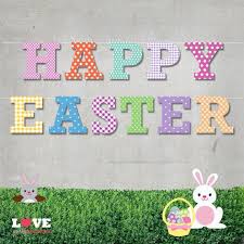 Happy Easter Patterned Letter Printable Banner Easter Egg Hunt Egg Hunt Printable Banner