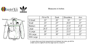 adidas clothing size chart