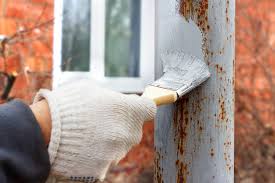 Since my shed was only lightly rusted i decided sanding it wasn't necessary and chose to wash it with tsp instead. How To Paint Over Rust In 4 Steps Mymove