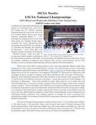MCSA Nordic: USCSA National Championships