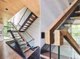 Installing a stair handrail kit on the stairs of your home or business can encourage elderly mobility. 10 Stair Handrail Ideas With Glamorous Designs Glass Stairs Glass Stairs Design Stair Handrail