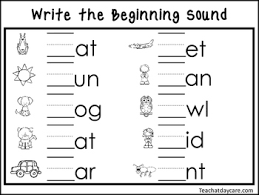 Alphabet activities for preschool and kindergarten. Write The Beginning Sound Worksheets Teaching Resources Tpt