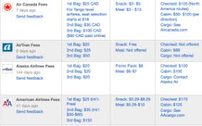 compare airline fees before you buy