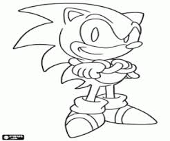 the protagonist sonic the hedgehog coloring page printable game