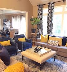 Blue And Yellow Living Room Decor Apartment Living Room Color Schemes Living Room Themes