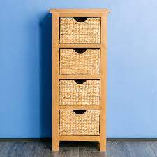 Check out our tall chest drawers selection for the very best in unique or custom, handmade pieces from our bedroom furniture shops. Surrey Oak Tallboy Chest Of Baskets Solid Wood Tall Slim Narrow Bedroom Bathroom 5056082700227 Ebay