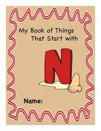 English interactive vocabulary things with the letter n. Alphabet Book For Letter N Letter Sound Object Recognition Activities