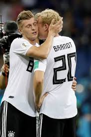 Julian Brandt And Toni Kroos Of Germany Celebrate After Winning The Julian Brandt Germany National Football Team Toni Kroos
