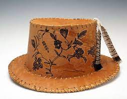 Gina Brooks Etched Birch Bark Hat Birch Bark Crafts Birch Bark Bark Crafts
