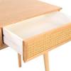 The captiva desk is a unique combination of rattan bamboo. 1