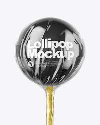 Download Black Ball Lollipop Mockup In Object Mockups On Yellow Images Object Mockups