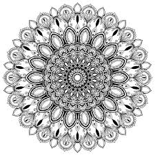 Digital Mandala Drawn In The Sketch App For Android Mandala Coloring Pages Mandala Geometric Art