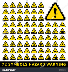 72 Symbols Triangular Warning Hazard Big Miscellaneous Signs Symbols Stock Image Hazard Symbol Symbols Triangular