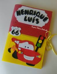 Capa De Caderno Em Eva Infantil Masculino Capa Decorada Carros Relampago Carro De Eva Trabalhos Manuais Cadernos Decorados