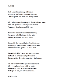 W H Auden Alone Poetry Words Writing Poetry Poem Quotes
