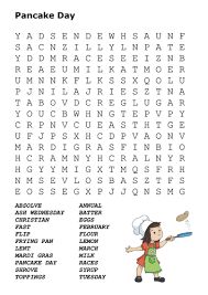 Aplikasi adalah luar talian dan tidak memerlukan sambungan internet. Pancake Day Word Search Puzzle Hallowef