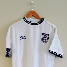 The new nike england shirt for euro 2021 features a central three lions. England Home Shirt Euro 2000 Link In Bio England Englandshirt Umbro Vintageumbro Threelion Vintage Football Shirts England Football Shirt England Shirt