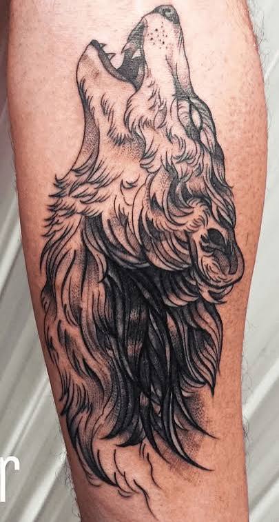 Howling Wolf Tattoo Design Ideas Images
