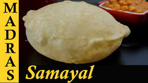 Chola Poori Recipe In Tamil Easy Chola Puri Recipe Chole Bhature Recipe In Tamil Youtube