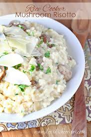 Rice Cooker Mushroom Risotto Let S Dish Recipes