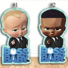 Black Boss Baby Baby Shower Decorations Boss Baby Birthday Party Or Babyshower Prop Centerpieces 10in Baby Birthday Party Boss Baby Baby 1st Birthday
