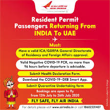 Air India On Twitter Flyai Important Information For Ica Approved Uae Residents Who Wish To Travel To Uae On Vande Bharat Mission Flights Https T Co 7nmkcrbqmg