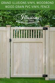 Fence boards 6' long should have three back rails. Pvc Vinyl Wood Grain Fence That Looks Like Real Wood Eastern White Cedar Grain Privacy Fence From Illusions Vinyl Fen Wood Grain Vinyl Fence Vinyl Fence Fence