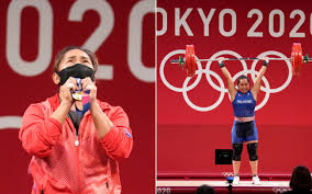 On monday, during the tokyo olympics women's 55kg weightlifting. Pjpgnzry2fsyqm