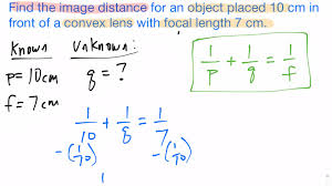 Oct 07, 2020 · in order to be exact in solving for focal length, you would need to know the aspect ratio of the sensor. How To Solve A Lens Equation Problem Image Distance Youtube