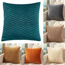 For these base pillows, choose a texture that plays against your sofa in an interesting way. Buy Striped Velvet Cushion Cover Pillowcase Pillow Case Decor Sofa Throw Pillows Room Decorative At Affordable Prices Free Shipping Real Reviews With Photos Joom