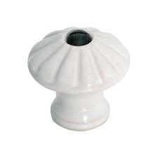 Porcelain petal knob, blue & red flower. Porcelain Cabinet Knob With Gold Ring Adelaide Restoration Centre