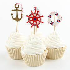 Shop cruise ship centerpieces, party supplies, & more! Baby Shower Sailor Themed Birthday Party Decorations Supplies Onesie Cake Picks Nautical Baby Shower Cupcake Toppers 12 Pcs Decorations Handmade Products Ohmychalk Com