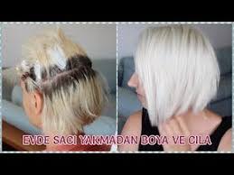 Yakmadan Evde Sac Acma Platin Ve Cila Youtube Sari Sac Boyalari Sac Dogal Sac Bakimi