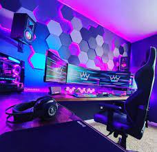 Royal Gaming Setup Video Game Rooms Gaming Computer Room Video Game Room Design