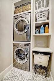 37 Best Small Laundry Room Decorating Ideas To Inspire You Stacked Laundry Room Small Laundry Room Organization Laundry Room Design