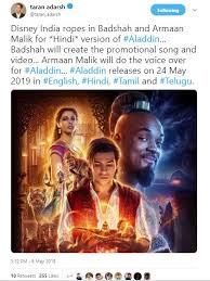 The lion king movie 2019 hindi dubbing artists official interview. Disney Ropes In Badshah Armaan Malik For Aladdin