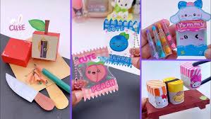 ‪14 DIY Miniature Crafts Idea / Easy Craft Ideas / school hacks / mini craft  / how to make / craft - YouTube‬‏