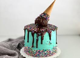 Freeze cake until ice cream has hardened, about 2 hours. Ice Cream Cone Cake Eating Gluten And Dairy Free